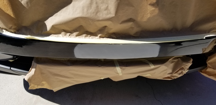 Chevy dented bumper before and after pics