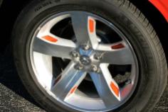 Rim drops painted to match car body