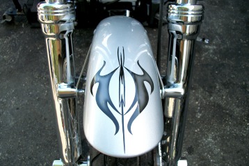 Front Fender - tribal pinstripe design